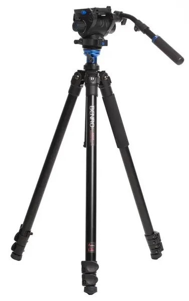 Trepied video Benro - A3573F AL + S6Pro, 44-192 cm, negru