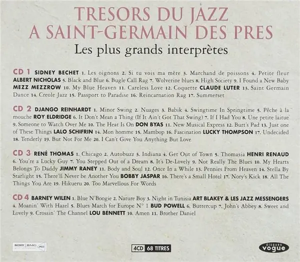 Tresors du Jazz a Saint-Germain des Pres | Various Artists