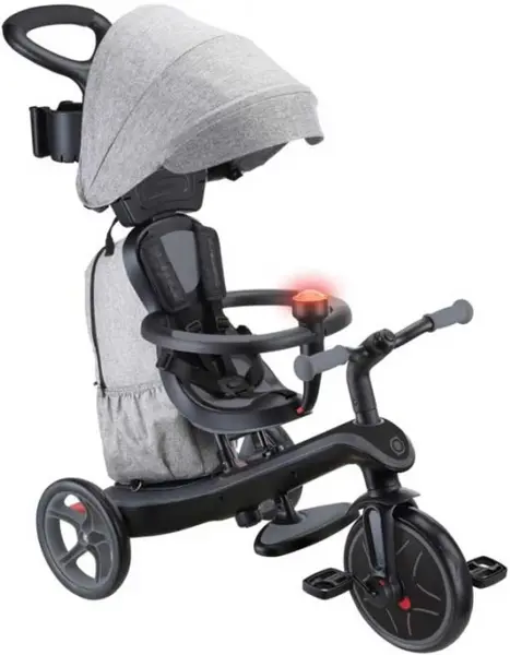 Tricicletă 4 în 1 Globber - Explorer Trike Deluxe Play, gri