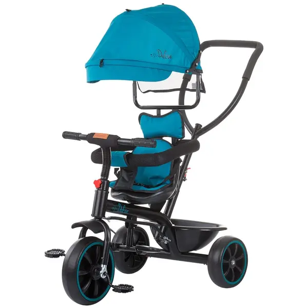Tricicleta Chipolino Pulse, 2 in 1, maner parental, copertina, verde KID047108, la doar 296,00 lei