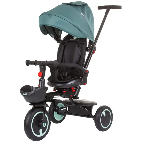 Tricicleta Chipolino Quick Fold, 2 in 1, pliabila, scaun reversibil, verde KID055257, la doar 395,00 lei