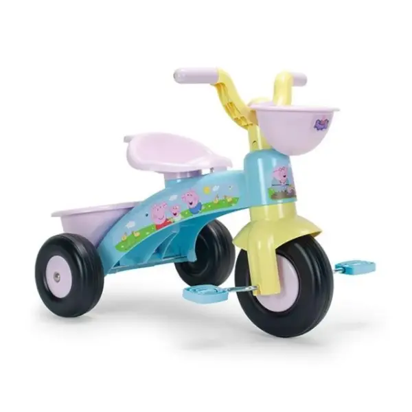 Tricicleta cu pedale, Injusa, design ergonomic, 62 x 42 x 46 cm, Peppa Pig Baby