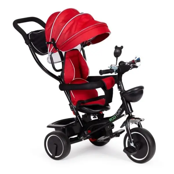 Tricicleta Ecotoys JM-066-9, sezut rotativ, rosu KID788074, la doar 390,00 lei