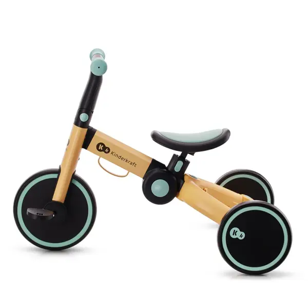 Tricicleta Kinderkraft 4Trike, 3 in 1, echilibru, galben KID922406, la doar 372,00 lei
