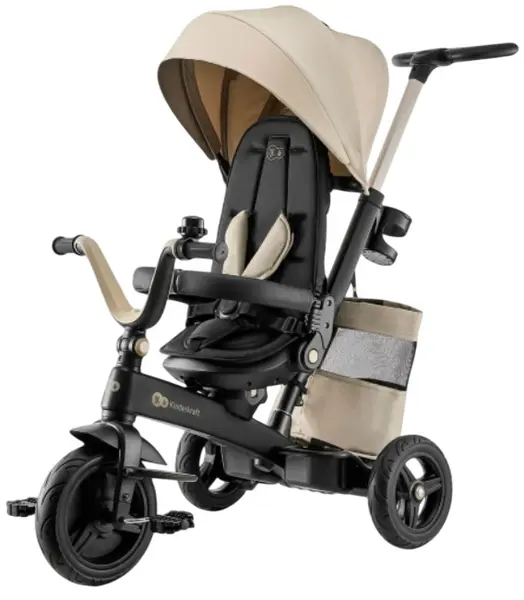 Tricicletă KinderKraft - Easytwist, bej
