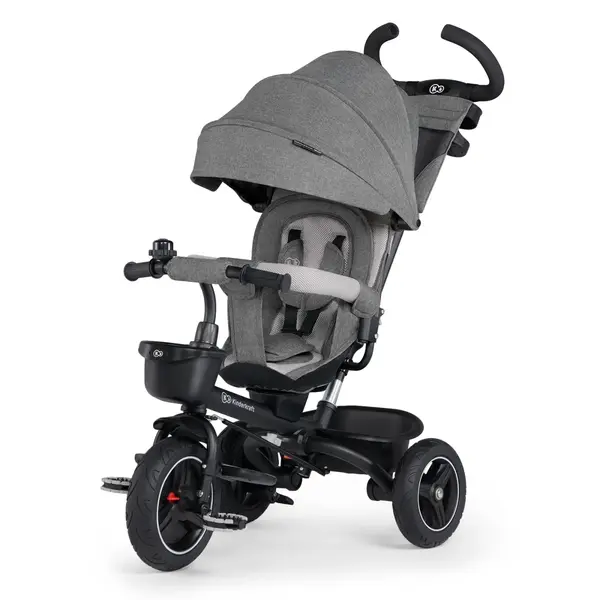 Tricicleta Kinderkraft Spinstep, scaun reversibil, pliabila, gri KID916511, la doar 763,00 lei