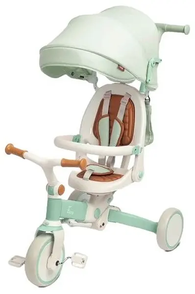 Tricicletă pentru copii 2 în 1 Caretero Toyz - Faro, verde