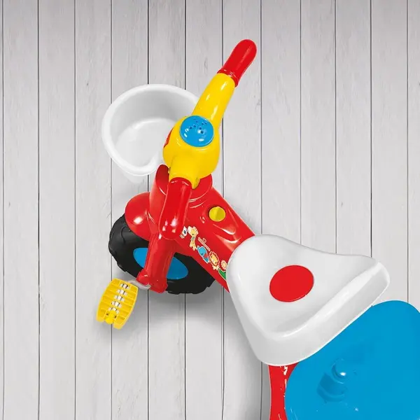 Tricicleta pentru copii Fisher Price My first trick cu claxon, cosulet accesorii, greutate maxima admisa 25 kg