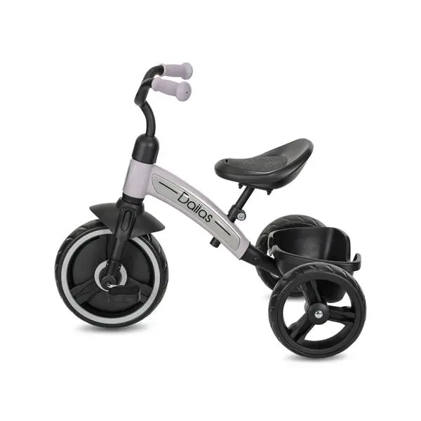 Tricicleta pentru copii Lorelli Dallas Pink 2-6 ani, sezut reglabil in inaltime, greutate admisa 25 kg