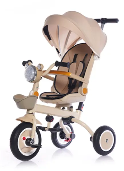 Tricicletă pliabilă pentru copii Chipolino - Marathon Smart, 360°, latte