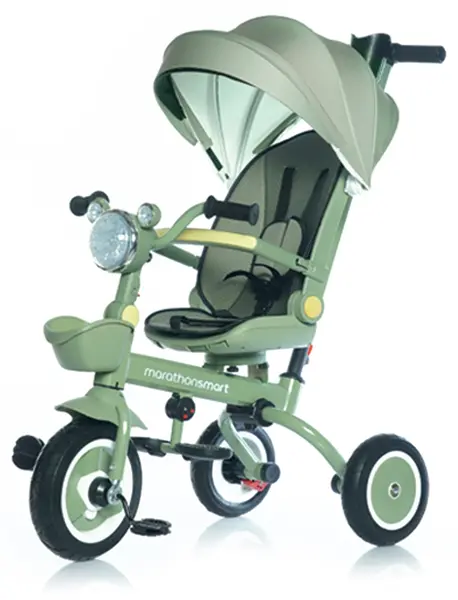Tricicletă pliabilă pentru copii Chipolino - Marathon Smart, 360°, verde