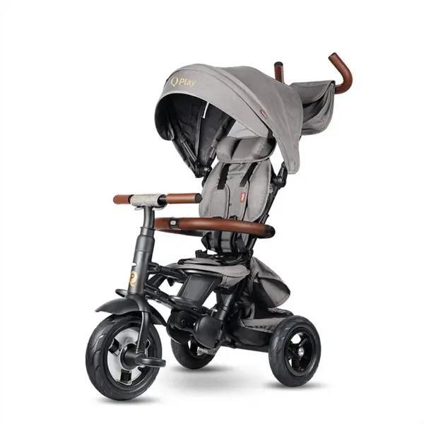 Tricicleta pliabila, Qplay Rito Deluxe, Gri