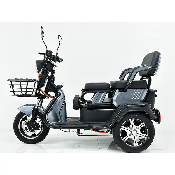 Triciclu electric RPX-TRI 1000W 60V 20Ah gri autonomie 50km viteza 25km/h locuri ajustabile