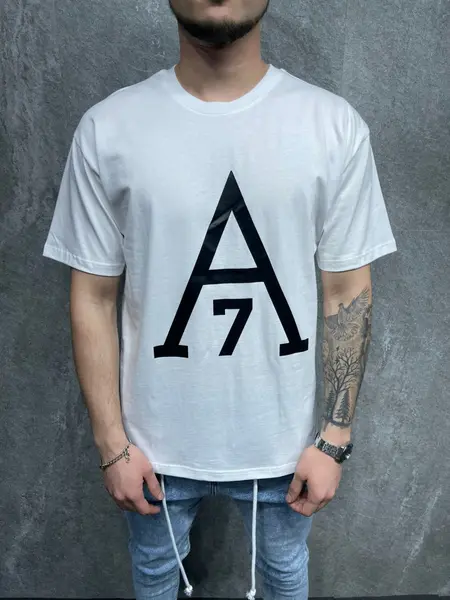 TRICOU A7 FASHION WHITE TSAS274(6056) (MĂRIME: L)