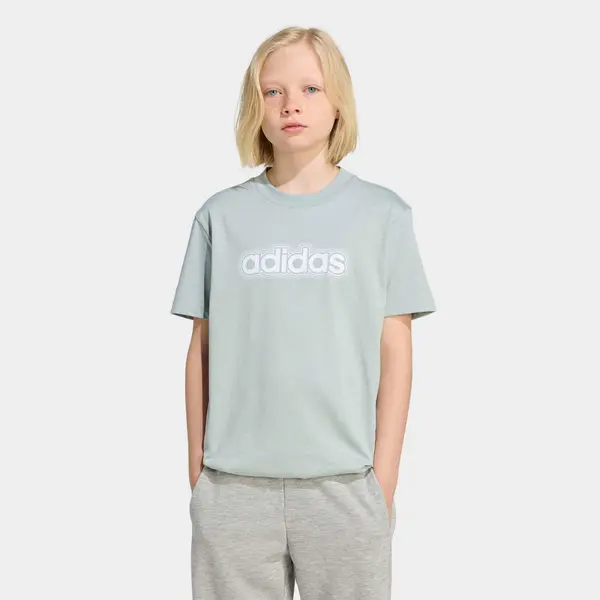 Tricou ADIDAS din bumbac, verde, copii