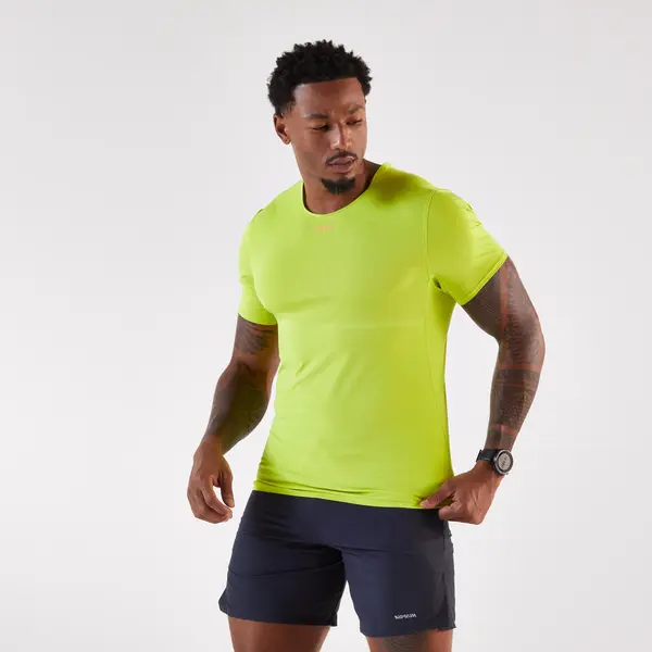 Tricou alergare pe distanțe lungi Kiprun Run 900 ultra Verde Bărbați