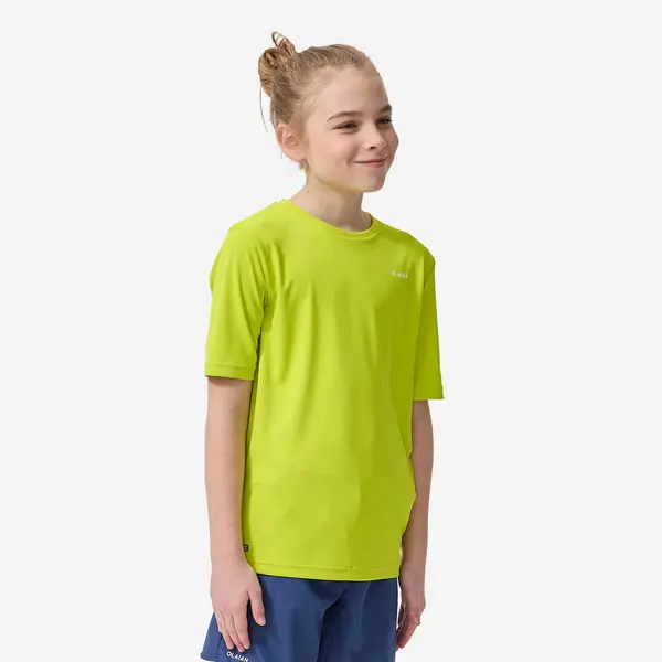 Tricou anti-UV, UPF50+, UV>95% galben Copii
