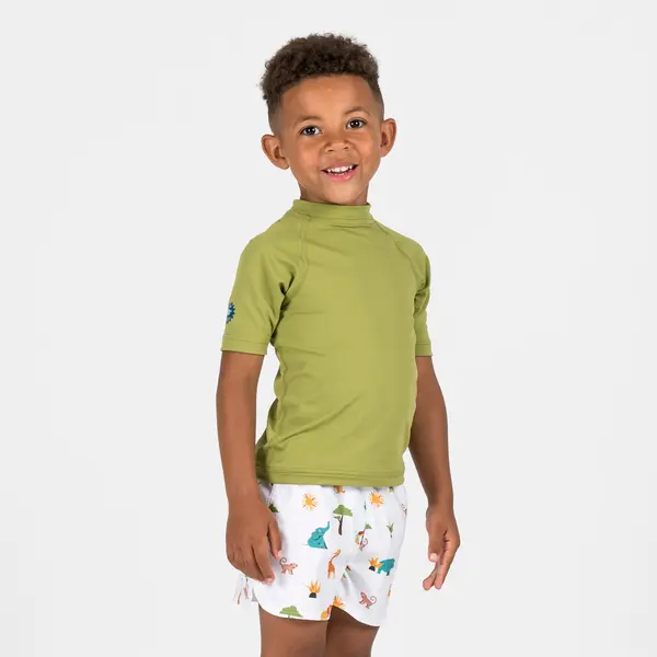 Tricou anti-UV, UPF50+, UV>95% Kaki Bebeluși
