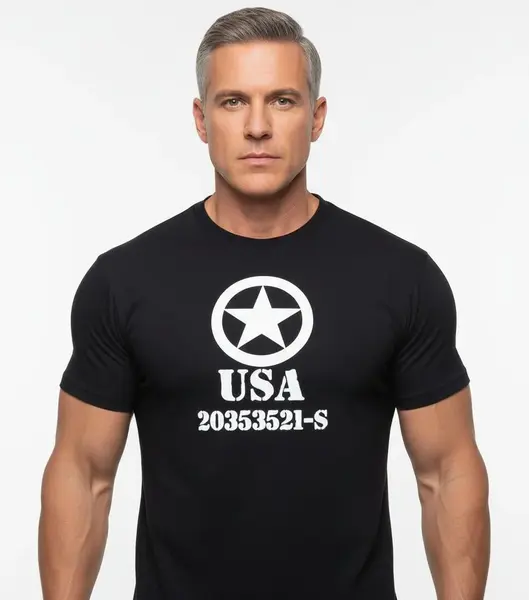Tricou army Allied STAR USA Mil-Tec - NEGRU / XL