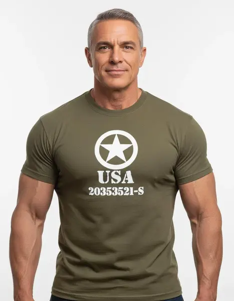 Tricou army Allied STAR USA Mil-Tec - OLIVE / XL