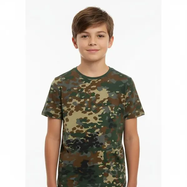 Tricou army copii camuflaj BRANDIT - FLECKTARN / 122/128