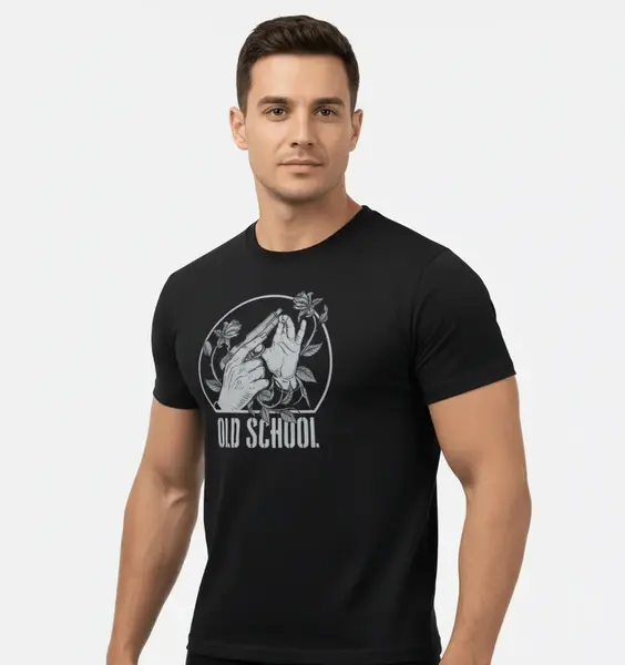Tricou army Helikon-Tex® Old School negru - L
