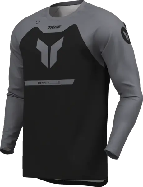Tricou atv cross copii Thor Ridemode Menace, culoare negru gri, marime YS