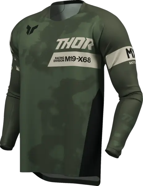 Tricou atv cross Thor Launchmode Bleach, culoare verde army, marime L