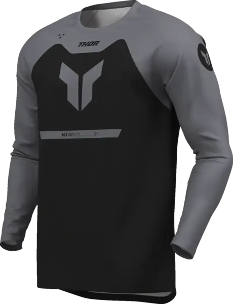 Tricou atv cross Thor Ridemode Menace, culoare negru gri, marime L
