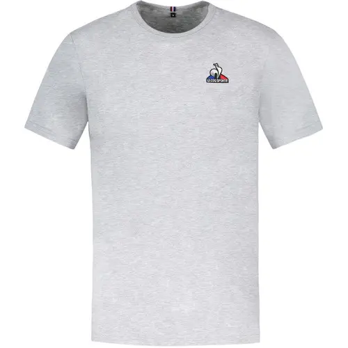 Tricou barbati Le Coq Sportif Ess Tee Ss No4 M Gris Chine Clair 2310547-50