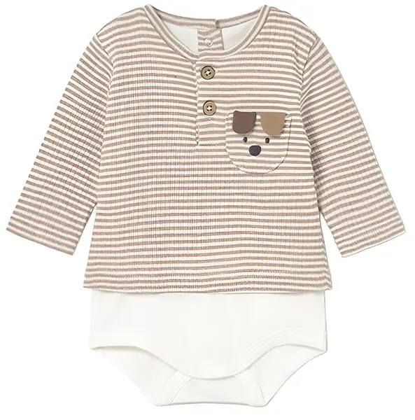 Tricou body Mayoral - Bej, 0-1 luni