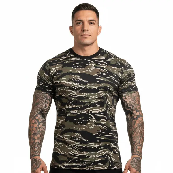 Tricou camuflaj Tiger Stripe MIL-TEC - XL