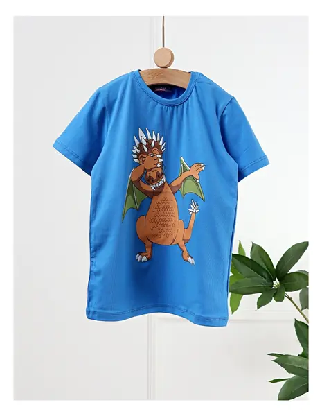 Tricou Charizard Dragon, albastru