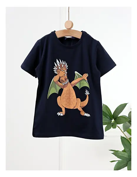 Tricou Charizard Dragon, bleumarin