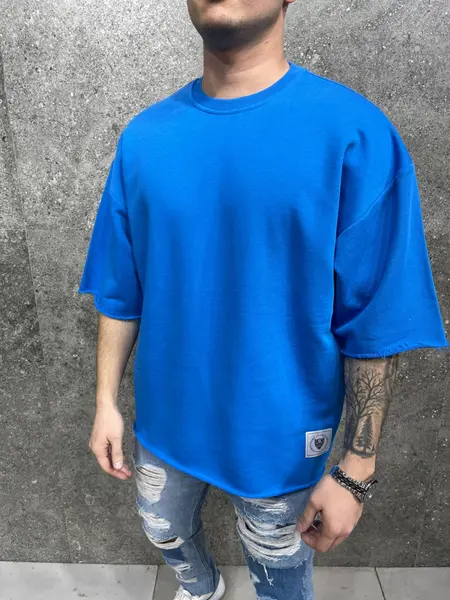 TRICOU CLASIC OVERSIZE SAX TSAS340(6049) (MĂRIME: XL)