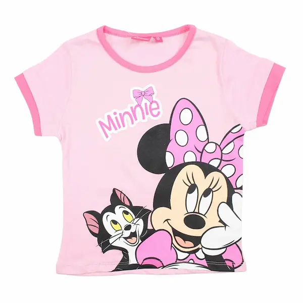 Tricou copii, 100% bumbac, multicolor, Cat, Minnie Mouse, Disney Engros