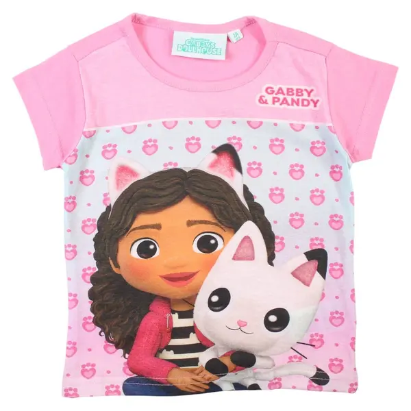 Tricou copii 100% bumbac, multicolor, Happy Days, Gabby s Dollhouse Engros