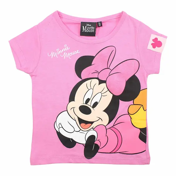 Tricou copii, 100% bumbac, multicolor, Happy, Minnie Mouse, Disney Engros
