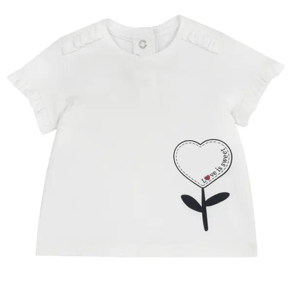 Tricou copii Chicco, Alb, 01655-70MFCO