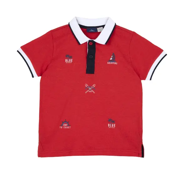 Tricou copii Chicco Polo, rosu, 33630-64MC