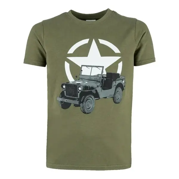 Tricou copii Militar Jeep - 98-104