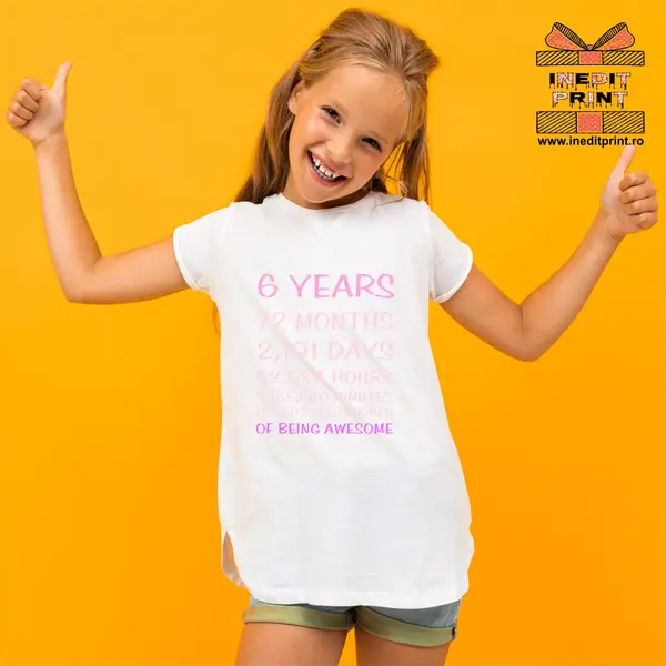 Tricou Copii Personalizat 6 YEARS TPC8