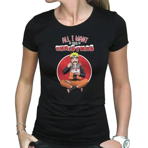 Tricou Dama Naruto Shippuden - All I want for Christmas - L