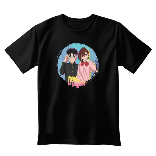 Tricou Dan Da Dan - Black - Momo & Okarun - L