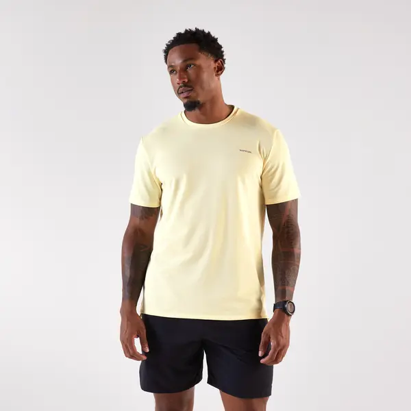 Tricou de alergare respirant Kiprun Run 500 Galben Bărbaţi