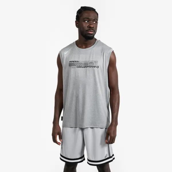 TRICOU DE BASCHET FĂRĂ MÂNECI - FAST 500 GRI BĂRBAȚI/DAMĂ