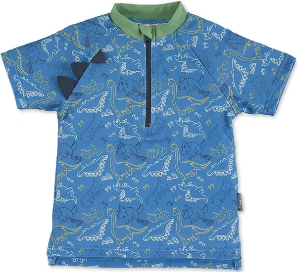 Tricou de înot pentru copii cu protecție UV 50+ Sterntaler - Cu dinozauri, 86/92 cm, 12-24 luni
