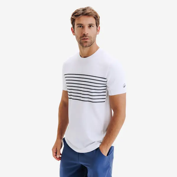 Tricou de tenis cu mânecă scurtă TTS Essential Alb Bărbați