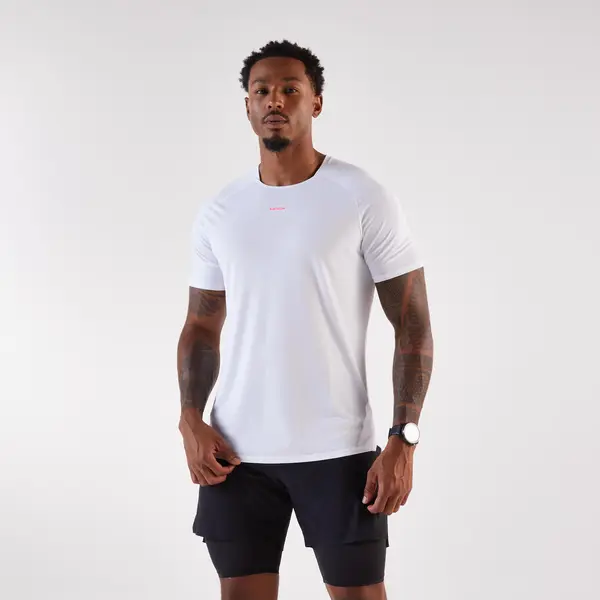 Tricou de trail Kiprun Run 500 Alb Bărbați