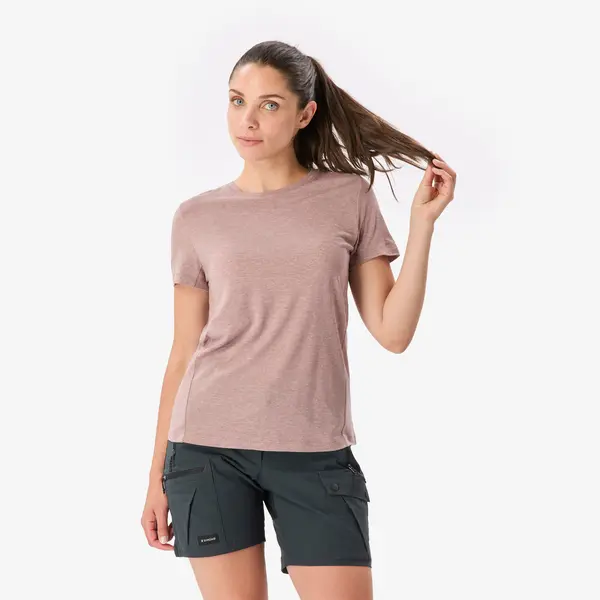 Tricou de trekking cu lână merino reciclată, Merino Rec Fresh Damă